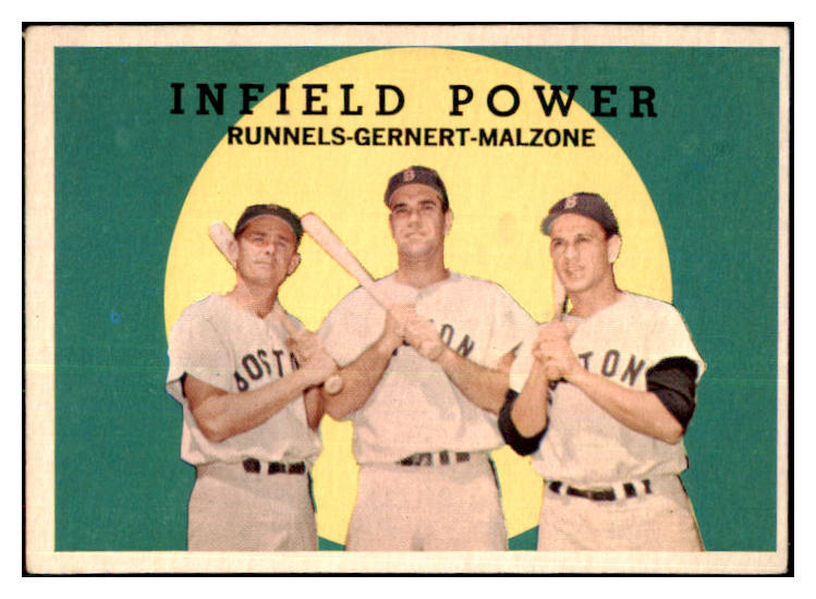 1959 Topps Baseball #519 Frank Malzone Pete Runnels VG-EX 478193