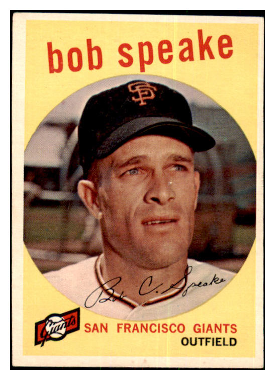 1959 Topps Baseball #526 Bob Speake Giants VG-EX 478195
