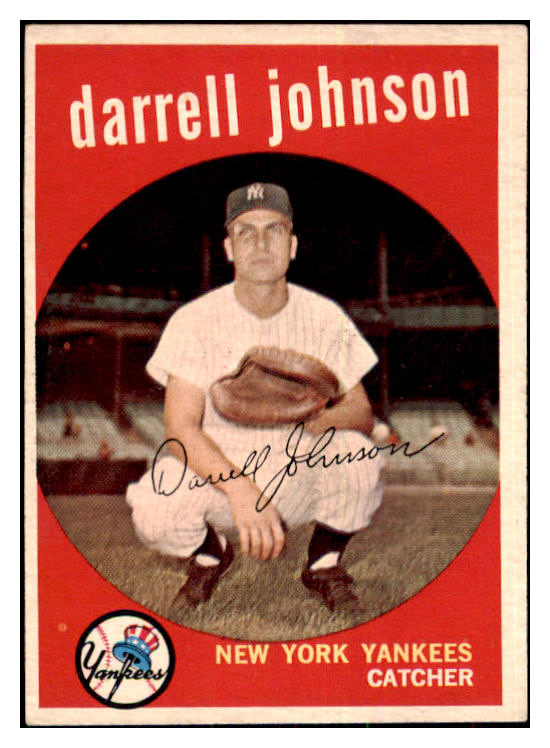1959 Topps Baseball #533 Darrell Johnson Yankees VG-EX 478198