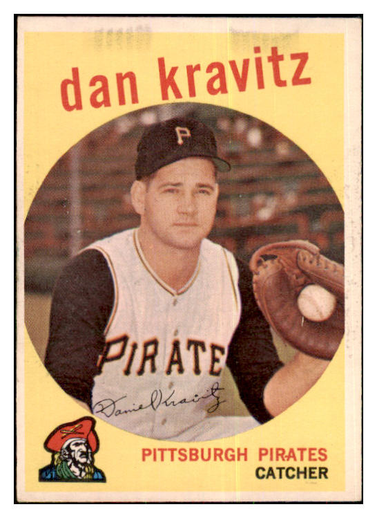 1959 Topps Baseball #536 Danny Kravitz Pirates VG-EX 478200