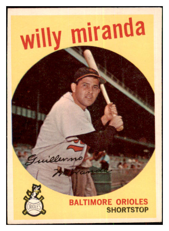 1959 Topps Baseball #540 Willie Miranda Orioles VG-EX 478201
