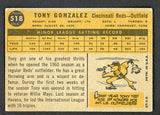 1960 Topps Baseball #518 Tony Gonzalez Reds VG-EX 478210