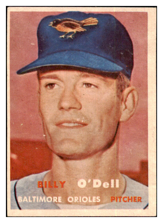 1957 Topps Baseball #316 Billy O'Dell Orioles VG-EX 478226