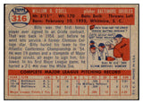 1957 Topps Baseball #316 Billy O'Dell Orioles VG-EX 478226