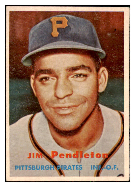 1957 Topps Baseball #327 Jim Pendleton Pirates VG-EX 478235