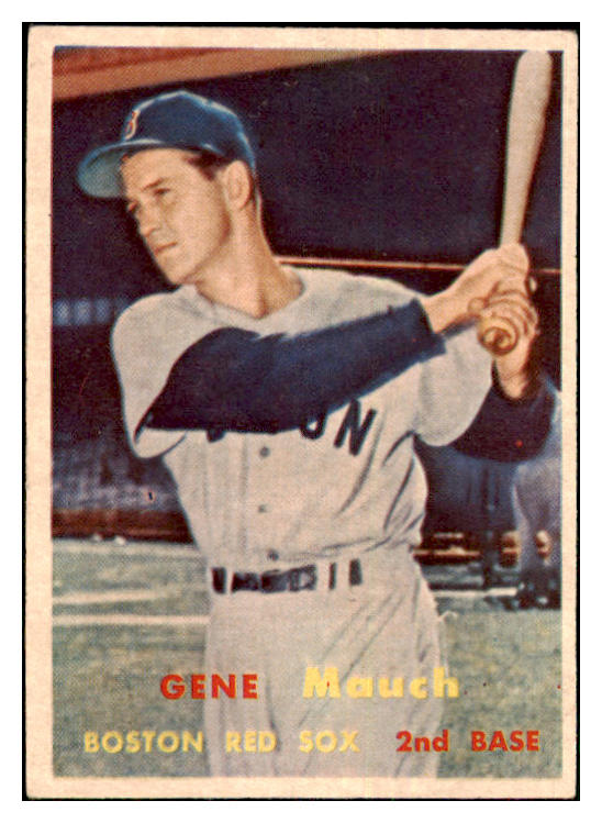 1957 Topps Baseball #342 Gene Mauch Red Sox VG-EX 478245