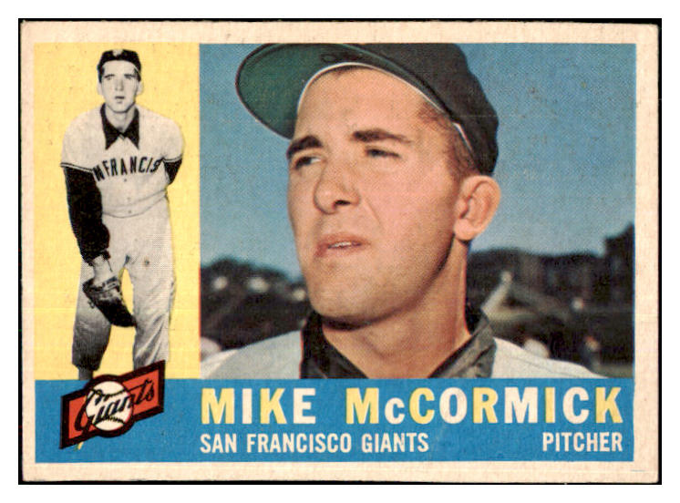 1960 Topps Baseball #530 Mike McCormick Giants VG-EX 478246