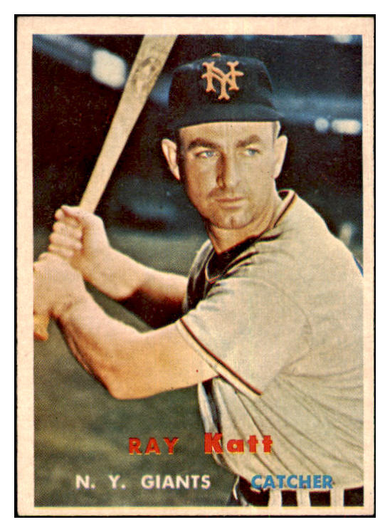 1957 Topps Baseball #331 Ray Katt Giants NR-MT 478249