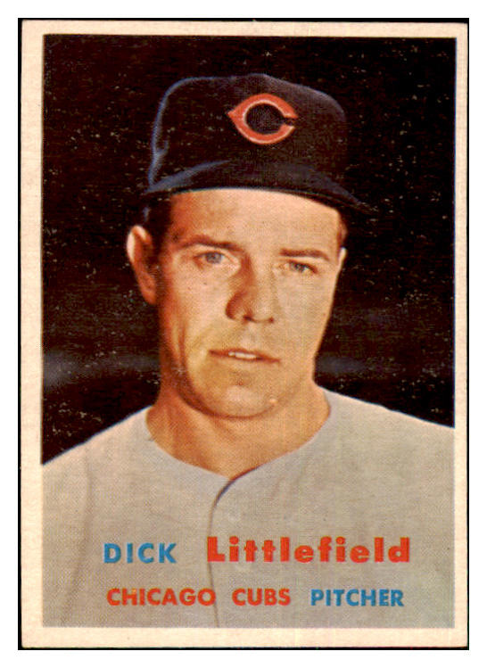 1957 Topps Baseball #346 Dick Littlefield Cubs NR-MT 478255