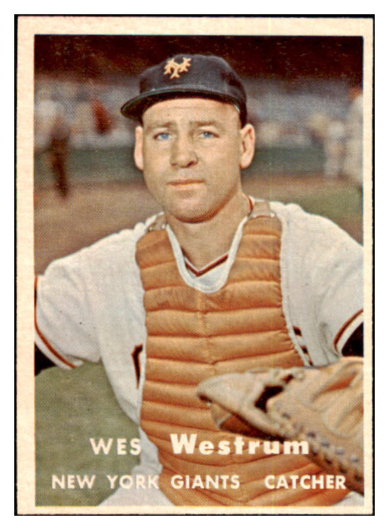 1957 Topps Baseball #323 Wes Westrum Giants EX-MT 478280