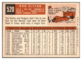 1959 Topps Baseball #520 Don Elston Cubs NR-MT 478300