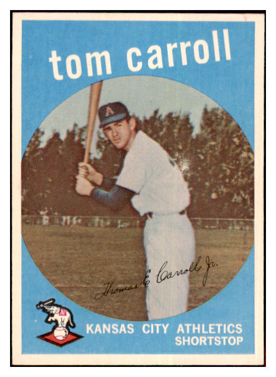 1959 Topps Baseball #513 Tommy Carroll A's NR-MT 478302