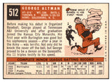 1959 Topps Baseball #512 George Altman Cubs NR-MT 478303