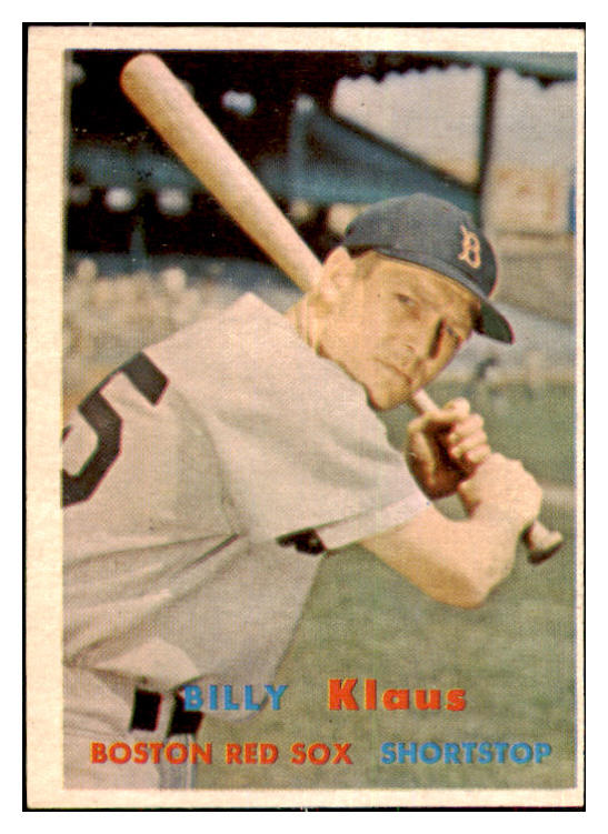 1957 Topps Baseball #292 Bill Klaus Red Sox EX-MT 478315