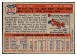 1957 Topps Baseball #337 Rene Valdes Dodgers EX 478326