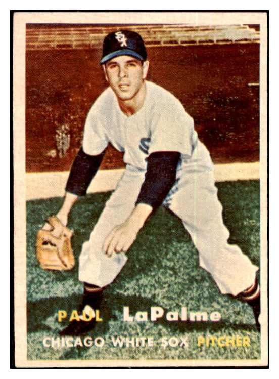 1957 Topps Baseball #344 Paul Lapalme White Sox EX 478330