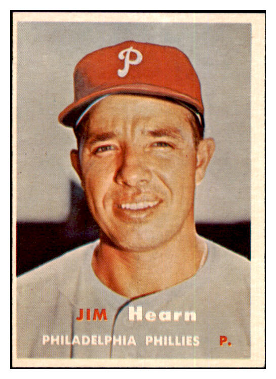 1957 Topps Baseball #348 Jim Hearn Phillies EX 478332