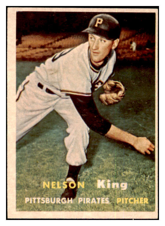 1957 Topps Baseball #349 Nelson King Pirates EX 478333