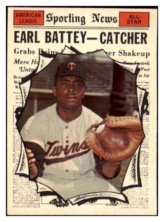 1961 Topps Baseball #582 Earl Battey A.S. Twins EX-MT 478351