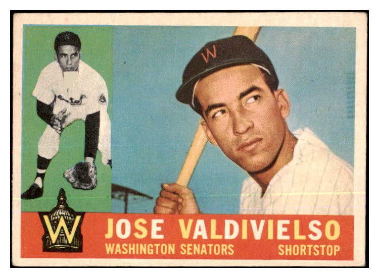 1960 Topps Baseball #527 Jose Valdivielso Senators EX 478363