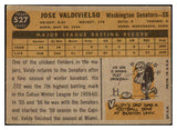 1960 Topps Baseball #527 Jose Valdivielso Senators EX 478363