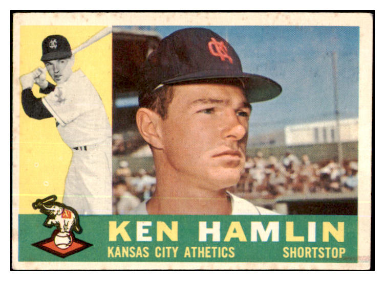 1960 Topps Baseball #542 Ken Hamlin A's EX 478370