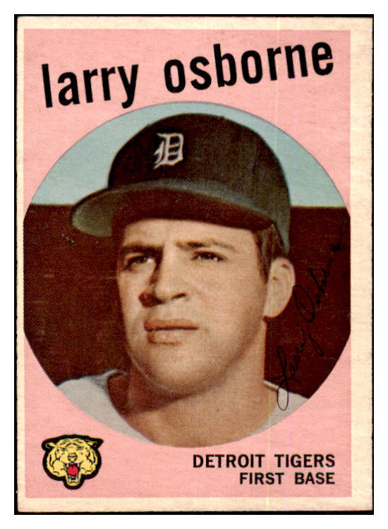 1959 Topps Baseball #524 Larry Osborne Tigers EX 478375