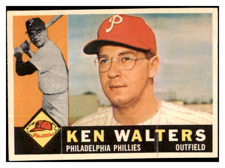 1960 Topps Baseball #511 Ken Walters Phillies EX 478396