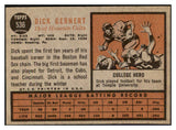 1962 Topps Baseball #536 Dick Gernert Colt .45s EX 478404