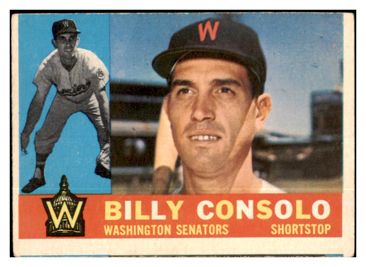 1960 Topps Baseball #508 Billy Consolo Senators VG 478440