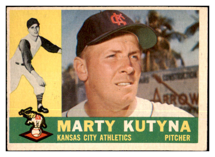 1960 Topps Baseball #516 Marty Kutyna A's VG 478443