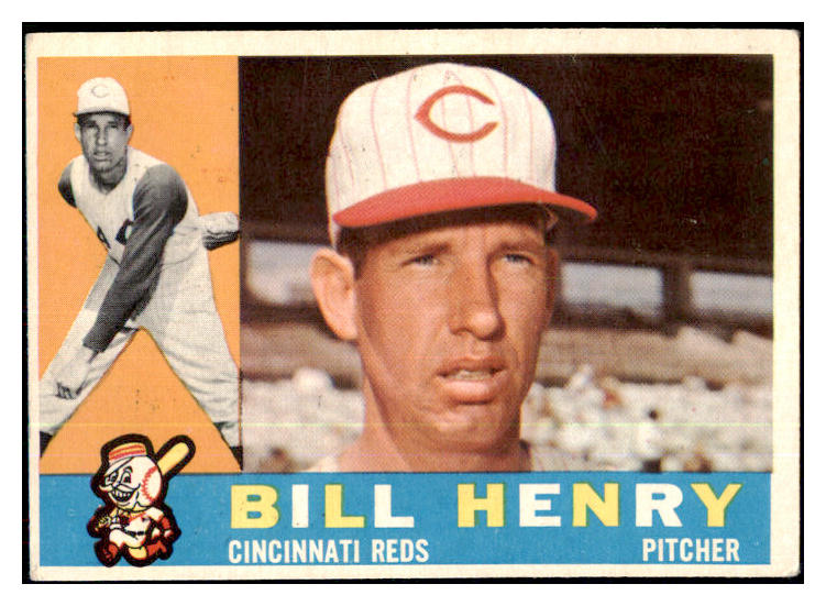 1960 Topps Baseball #524 Bill Henry Reds VG 478446