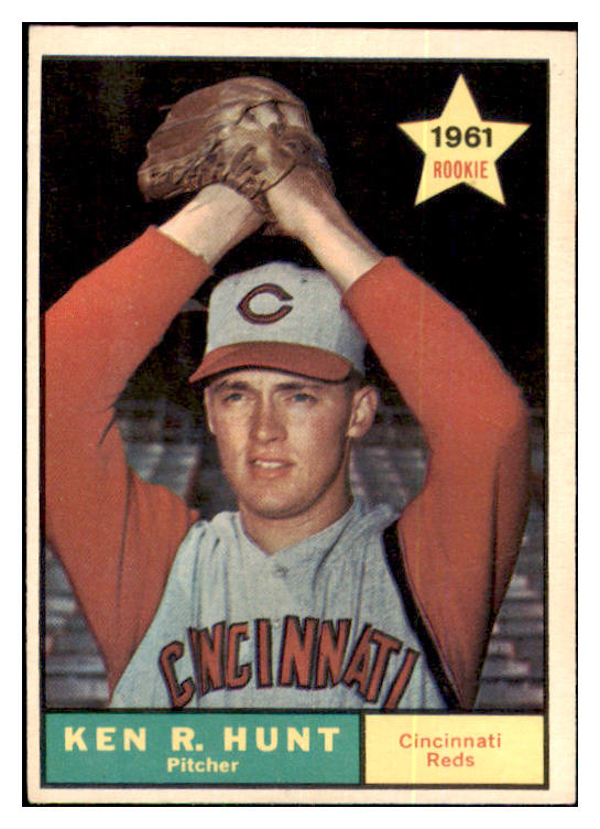 1961 Topps Baseball #556 Ken Hunt Reds EX-MT 478480