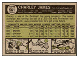 1961 Topps Baseball #561 Charley James Cardinals EX-MT 478483