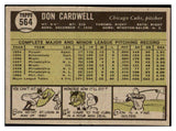 1961 Topps Baseball #564 Don Cardwell Cubs EX-MT 478484