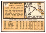 1963 Topps Baseball #464 Ken Aspromonte Cubs NR-MT 478506