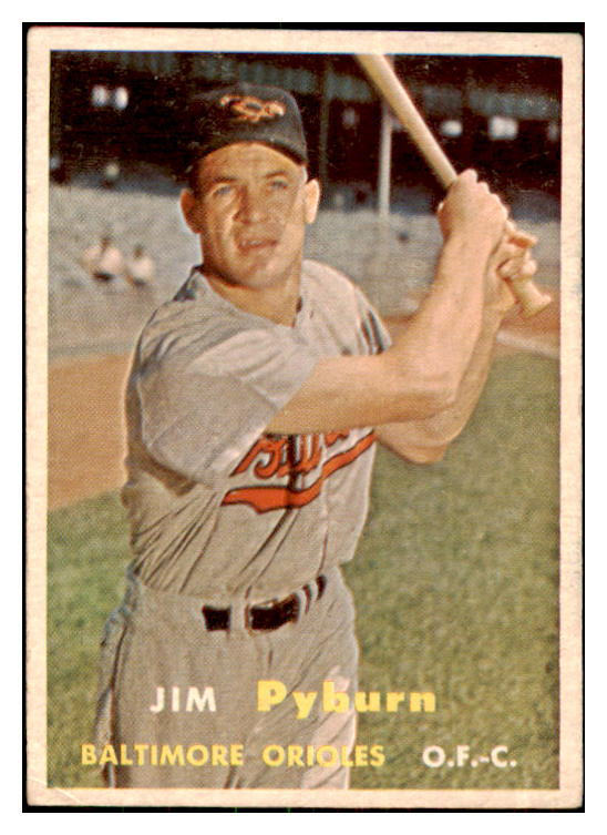 1957 Topps Baseball #276 Jim Pyburn Orioles VG-EX 478516