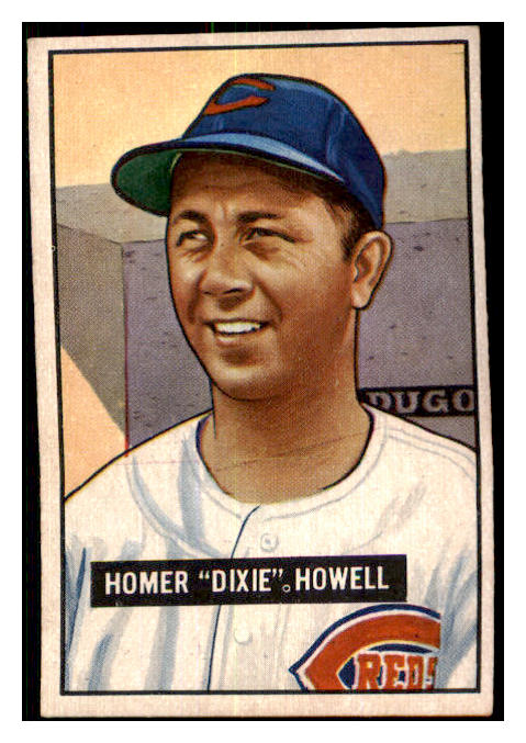 1951 Bowman Baseball #252 Dixie Howell Reds EX-MT 478569