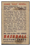 1951 Bowman Baseball #252 Dixie Howell Reds EX-MT 478569