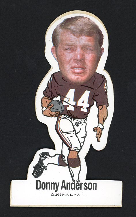 1972 NFLPA Vinyl Stickers Donny Anderson Packers EX-MT 478642