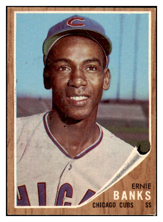 1962 Topps Baseball #025 Ernie Banks Cubs EX-MT 478703