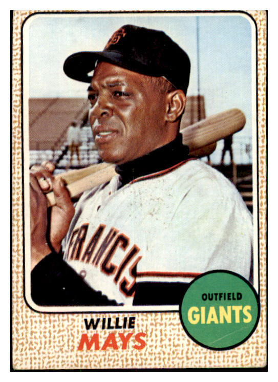 1968 Topps Baseball #050 Willie Mays Giants VG-EX 478713