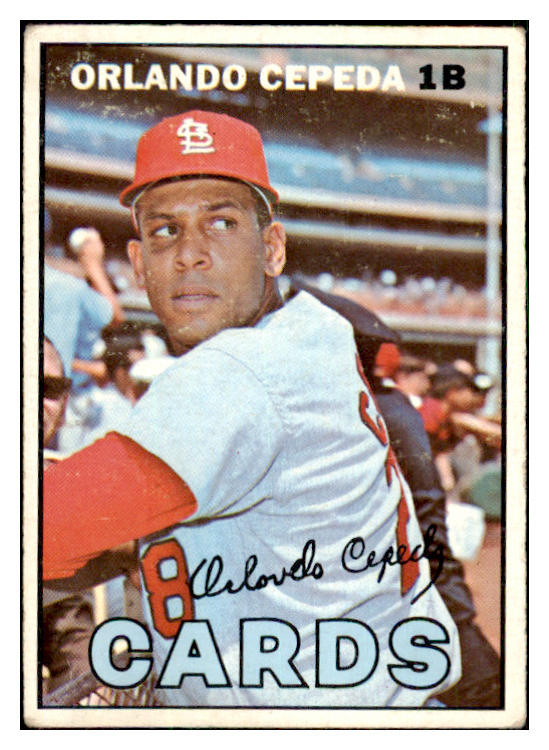1967 Topps Baseball #020 Orlando Cepeda Cardinals VG-EX 478715