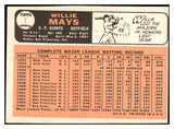 1966 Topps Baseball #001 Willie Mays Giants VG-EX 478720