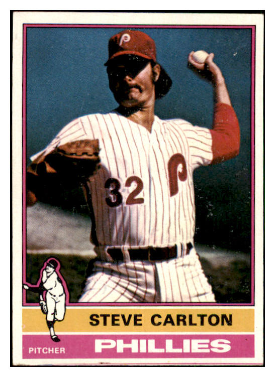 1976 Topps Baseball #355 Steve Carlton Phillies EX 478736