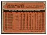 1972 Topps Baseball #051 Harmon Killebrew Twins EX 478748