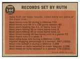 1962 Topps Baseball #144 Babe Ruth Yankees VG-EX 478776