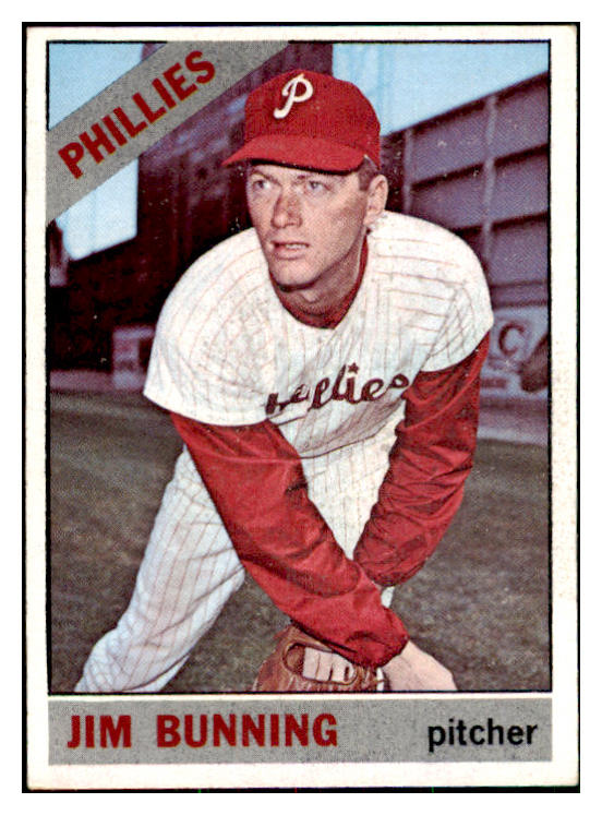 1966 Topps Baseball #435 Jim Bunning Phillies EX 478784