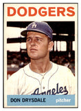 1964 Topps Baseball #120 Don Drysdale Dodgers EX 478792