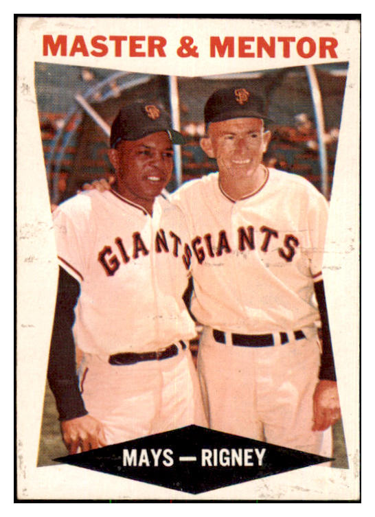 1960 Topps Baseball #007 Willie Mays Bill Rigney EX+/EX-MT 478794